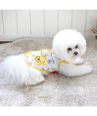 PET PARADISE ディズニー くまのプーさん  キルトベスト 《フレンズ柄》 小型犬 ホワイト