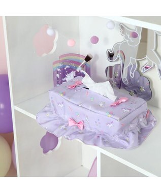 Mother garden マザーガーデン ユニコーン ティッシュボックスカバー 紫