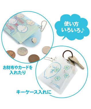 Mother garden しろたん クリアマルチケース 【単品】 しろたんお花柄
