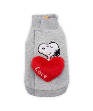 PET PARADISE スヌーピー ビッグラブ  トレーナー 小型犬 グレー
