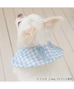 PET PARADISE ディズニー ミッキーマウス クール バンダナ 《風船柄》 小型犬 ホワイト×ブルー