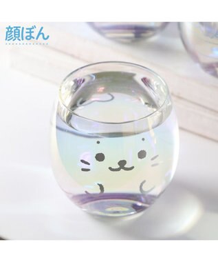 まいママ☆B品半額☆丸型オーロラ、正方形オーロラ しろたん オーロラグラス 《顔ぼん》 単品 / Mother garden