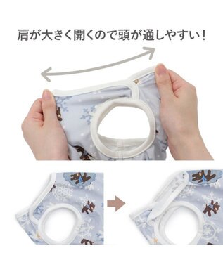 PET PARADISE リサとガスパール ペティヒート天竺 タンクトップ 《雪編み》 小型犬 ブルー