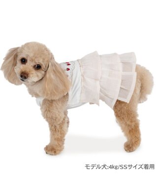 ペットパラダイス エコメッシュ キャミソール 《苺刺繍》 小型犬