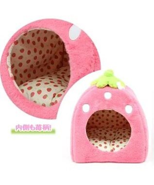 犬用品 ペットグッズ ハウス ベッド ペットパラダイス ペット ベッド ハウス 38 40cm いちご 苺 いちご イチゴ 野いちご 野苺 犬 猫 ベッド ベット ハウス 小型犬 介護 おしゃれ かわいい ふわふわ 通年 春 夏 秋 冬