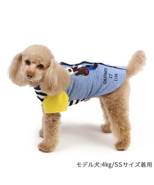 PET PARADISE リサとガスパール 背中開き Tシャツ 《ひょっこり》 小型犬 ひょっこり