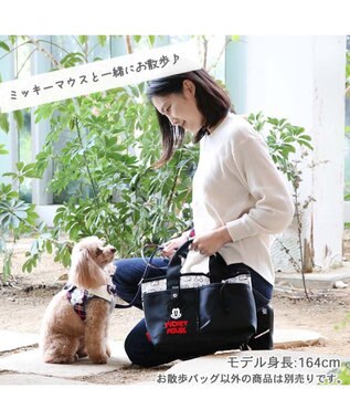 PET PARADISE ディズニー ミッキーマウス お散歩バッグ  (28×23cm) 黒