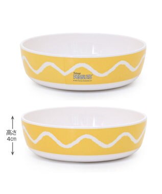 PET PARADISE スヌーピー 75周年 メラミンえさ皿 黄