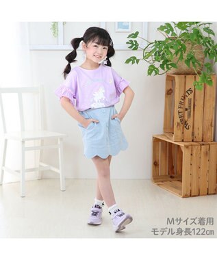 Mother garden マザーガーデン フリル袖 Tシャツ M/L サイズ 100~120cm 120~140cm 《ユニコーン/野いちご》 ユニコーン