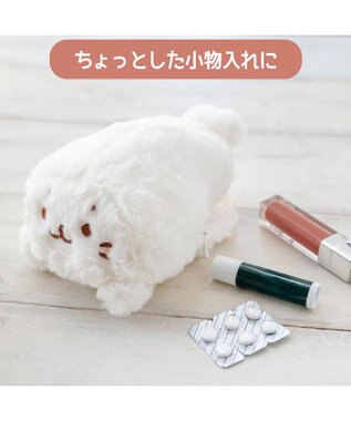 Mother garden しろたん マルチポーチ 《のんびり顔》 単品 のんびり顔