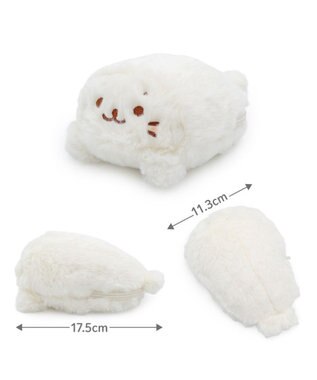 Mother garden しろたん マルチポーチ 《のんびり顔》 単品 のんびり顔