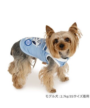 PET PARADISE スヌーピー エコメイド タンクトップ 《マリン柄》 小型犬 ライトブルー