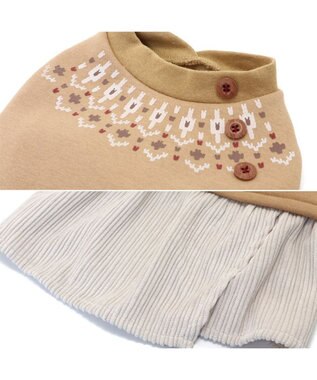 PET PARADISE ノルディック柄 ワンピース《ブラウン》 小型犬 ブラウン