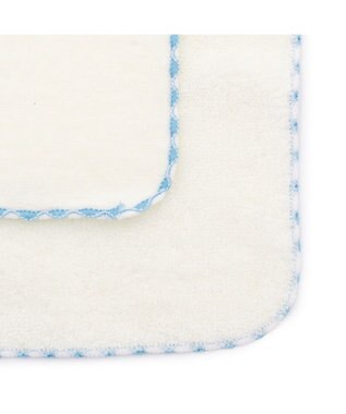 Mother garden しろたん ネット店限定 サガラ刺繍 ミニタオル  《白》 単品 アイボリー