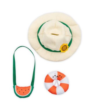 ついてきちゃうしろたん　セット しろたん ついてきちゃうしろたん マスコット 着せ替え服 《夏の