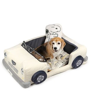 PET PARADISE スヌーピー マイカー カドラー Ｌ オフホワイト
