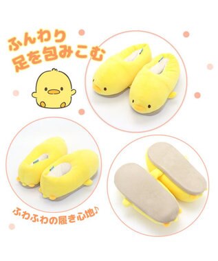 Mother garden マザーガーデン こぴよフレンズ スリッパ《こぴよ / こねむ》  23cm~25cm こぴよ