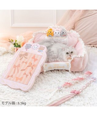 PET PARADISE ディズニー おしゃれキャット ３兄弟  交換爪とぎ ピンク