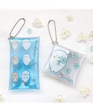 Mother garden しろたん クリアマルチケース 【単品】 しろたん＆らっこいぬ柄