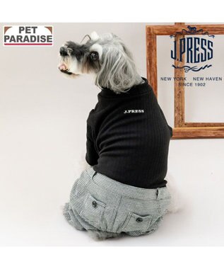 PET PARADISE J.PRESS ちどり柄 パンツつなぎ 小型犬