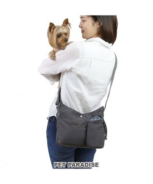 ペットパラダイス お散歩ショルダーバッグ ≪グレー≫ / PET