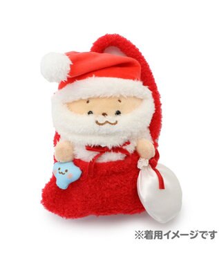 Mother garden しろたん ついてきちゃうしろたん マスコット 着せ替え服  《サンタ おでかけセット》 赤