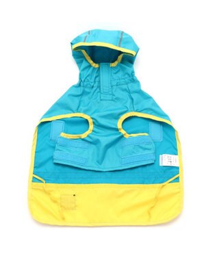 PET PARADISE 犬服 犬用品 ペットグッズ ペットウェア ペットパラダイス 切替レインマント 【中型・大型犬】 | 犬用 中型犬 大型犬 青緑