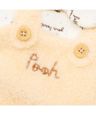 PET PARADISE ディズニー くまのプーさん ふわふわロンパース 《蜂柄》 小型犬 イエロー