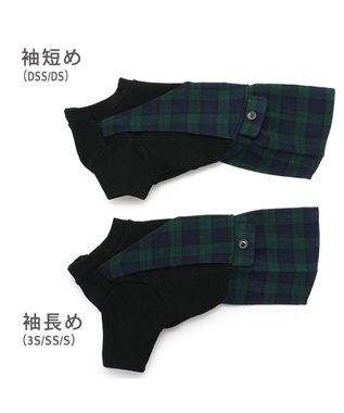 PET PARADISE J.PRESS スカートつなぎ ブラックウォッチ 小型犬 -