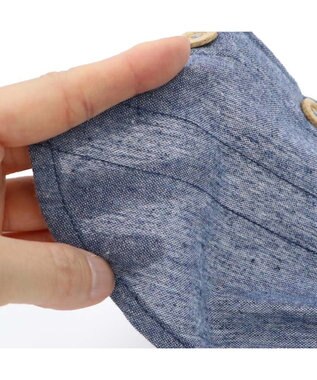 PET PARADISE ペットパラダイス コーデュロイ襟 シャツ 小型犬 ブルー