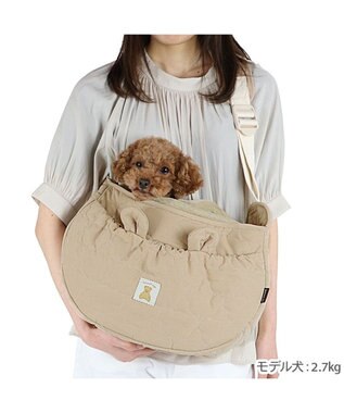 PET PARADISE ペットパラダイス くまちゃん ソフトスリング S  超小型犬 1.5～4kg ベージュ