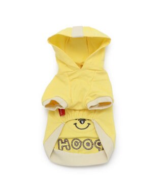 PET PARADISE 犬 服 ディズニー くまのプーさん パーカー 【小型犬】 顔 ワッペン 黄