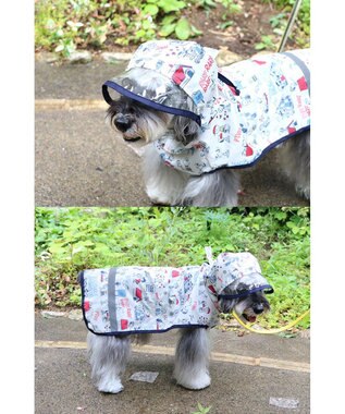 芸能人愛用 スヌーピー レインコート 《アメリカン 透明フード付き 犬服・アクセサリー