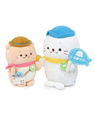 Mother garden しろたん らっこいぬ お座り 旅行者 ぬいぐるみ 23cm -