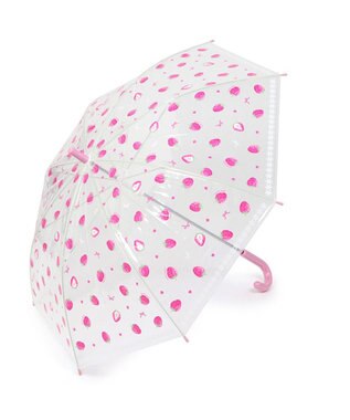 Mother garden マザーガーデン 透明 長傘 子供用 50㎝ 《 ユニコーン / 野いちご 》 野いちご
