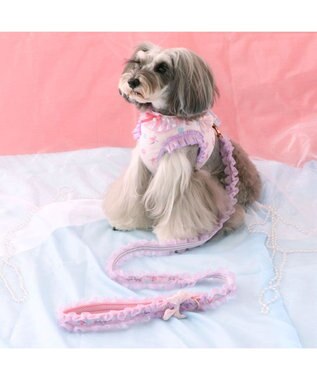 PET PARADISE ディズニー ヤングオイスター フリル リード ＳＳ～Ｓ 小型犬 ライトパープル