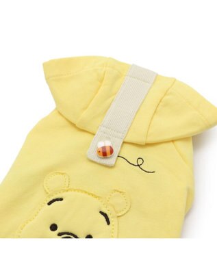 PET PARADISE 犬 服 ディズニー くまのプーさん パーカー 【小型犬】 顔 ワッペン 黄