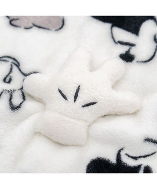 PET PARADISE ディズニー ミッキーマウス 白黒 着る毛布 中型犬 ホワイト×ブラック