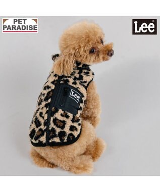 PET PARADISE Lee レオパード柄 ボアベスト 《ブラック》 小型犬