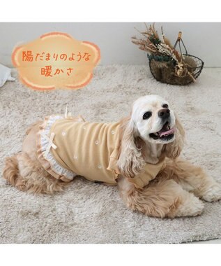 PET PARADISE ペットパラダイス  ペティヒート プレミアム Tシャツ 《花刺繍柄》 中型犬 大型犬 花刺繍柄