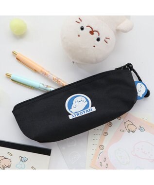 Mother garden しろたん ペンケース 黒色 ペンポーチ 黒