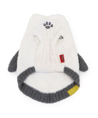 PET PARADISE スヌーピー  フェイス ニット 中型犬 ホワイト