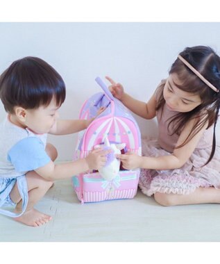 Mother garden マザーガーデン とことこおさんぽシリーズ ユニコーン 夢のお城 キャッスル ハウス 単品 ピンク（淡）