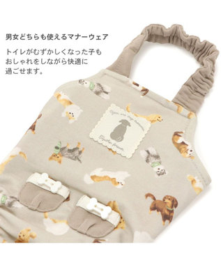 PET PARADISE ペットパラダイス makokoro マナーオール 《犬柄》 中型犬 グレイッシュベージュ