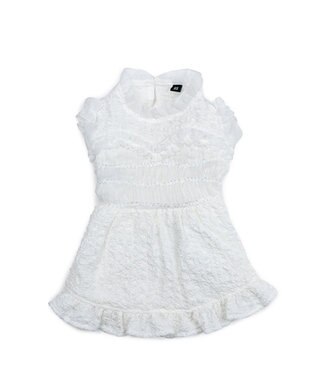 PET PARADISE cherircouture くしゅくしゅ ワンピース 小型犬 ホワイト