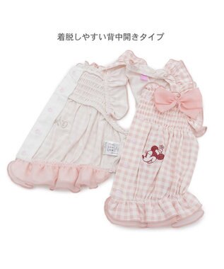 PET PARADISE ディズニー ミニーマウス 背中開き クールキャミソール 小型犬 ピンク