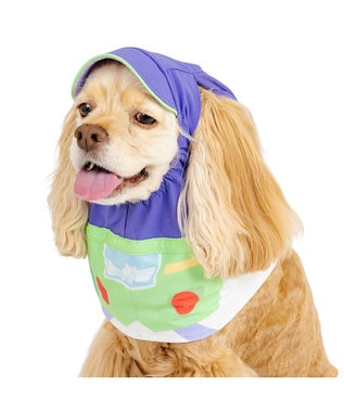 PET PARADISE ディズニー トイ・ストーリー バズ 保冷付き帽子 ＳＭ 中型犬 パープル