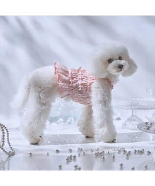 PET PARADISE cherircouture シャーリング キャミソール 《ピンク》 小型犬 ピンク