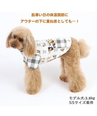 PET PARADISE ディズニー ミッキーマウス ペティヒート Tシャツ 《ミッキー&プルート》小型犬 グレー