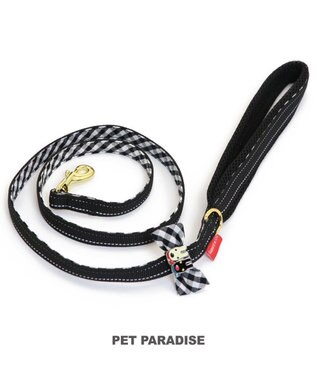 PET PARADISE リサとガスパール  反射リード 《ギンガムチェック》ＳＳ~Ｓ -